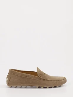 – Slipper aus Veloursleder in Taupe*Tod's New