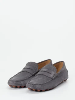 – Slipper aus Veloursleder in Anthrazit*Tod's