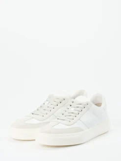Herren Tod's – Sneaker aus Kalbleder und Veloursleder Off-White