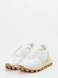 – Sneaker aus Kalbleder und Nylon -beige*Tod's Sale