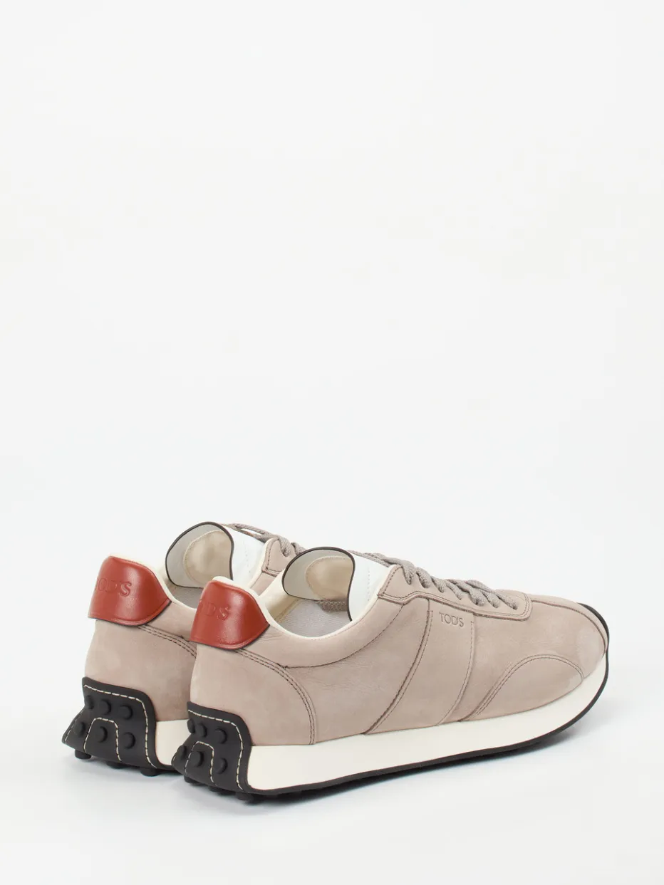 Herren Tod's – Sneaker aus Nubukleder in Taupe