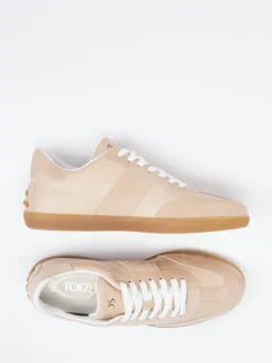 Damen Tod's – Sneaker aus Velourleder und Glattleder