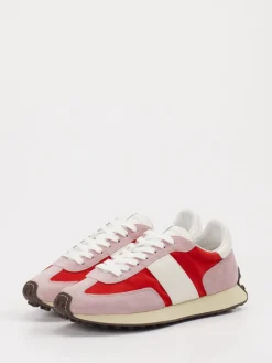 Damen Tod's – Sneaker aus Veloursleder und Textil Rosé