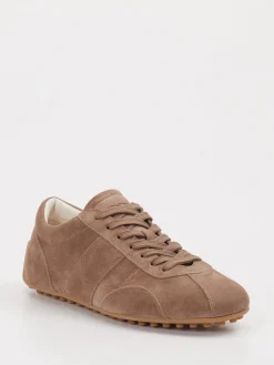 Damen Tod's – Sneaker aus Veloursleder in Taupe