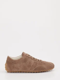 Damen Tod's – Sneaker aus Veloursleder in Taupe