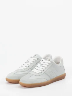 Damen Tod's – Sneaker aus Velours- und Glattleder hell