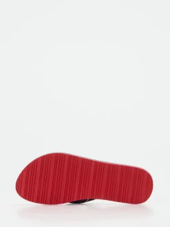 Damen Tommy Hilfiger – Zehentrenner aus Textil Dunkel