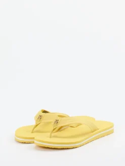 Damen Tommy Hilfiger – Zehentrenner aus Textil in Pastell