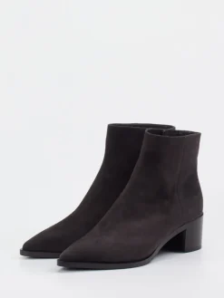 – Ankle Boots aus Veloursleder anthrazit*Truman's Best