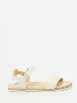 – Klettsandalen aus Elchleder Cremeweiß*Truman's New