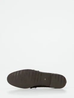 Damen Truman's – Loafer aus geprägtem Leder Dunkel