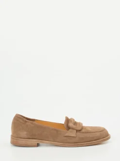 Damen Truman's – Loafer aus Veloursleder sand