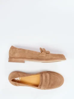 Damen Truman's – Loafer aus Veloursleder sand