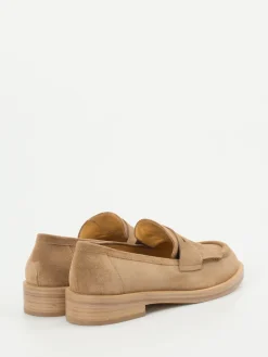 Damen Truman's – Loafer aus Veloursleder sandbeige