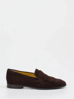 Damen Truman's – Loafer aus Veloursleder Dunkel