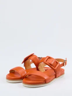 Damen Truman's – Riemchensandale aus Elchleder Terrakotta