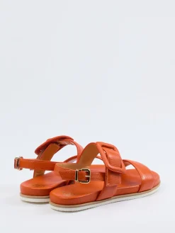 Damen Truman's – Riemchensandale aus Elchleder Terrakotta