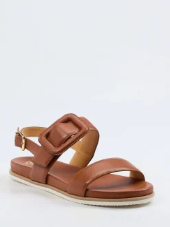 – Riemchensandale aus Elchleder cognac*Truman's Outlet