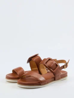 – Riemchensandale aus Elchleder cognac*Truman's Outlet