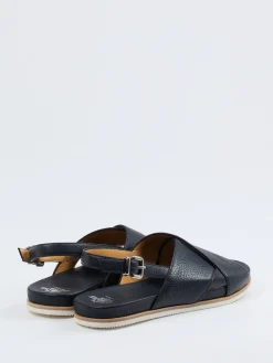 Damen Truman's – Riemchensandale aus Hirschleder Dunkel