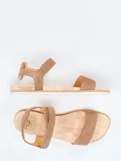 – Sandalen aus Veloursleder in Taupe*Truman's Outlet