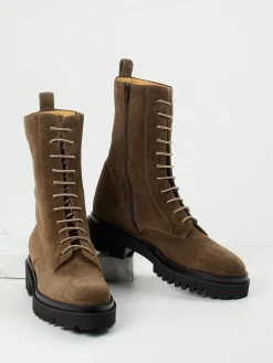 Damen Truman's – Schnürboots aus Veloursleder