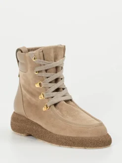 Damen Truman's – Schnürstiefelette aus Veloursleder