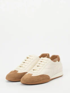 Damen Truman's – Sneaker aus Hirschleder cremeweiß