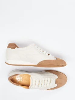 Damen Truman's – Sneaker aus Hirschleder cremeweiß