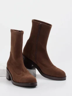 Damen Truman's – Stiefelette aus Veloursleder