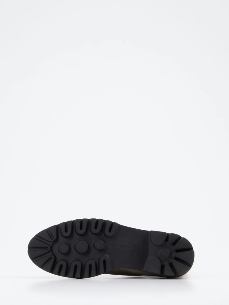 Damen Truman's – Stiefeletten aus Veloursleder in Taupe