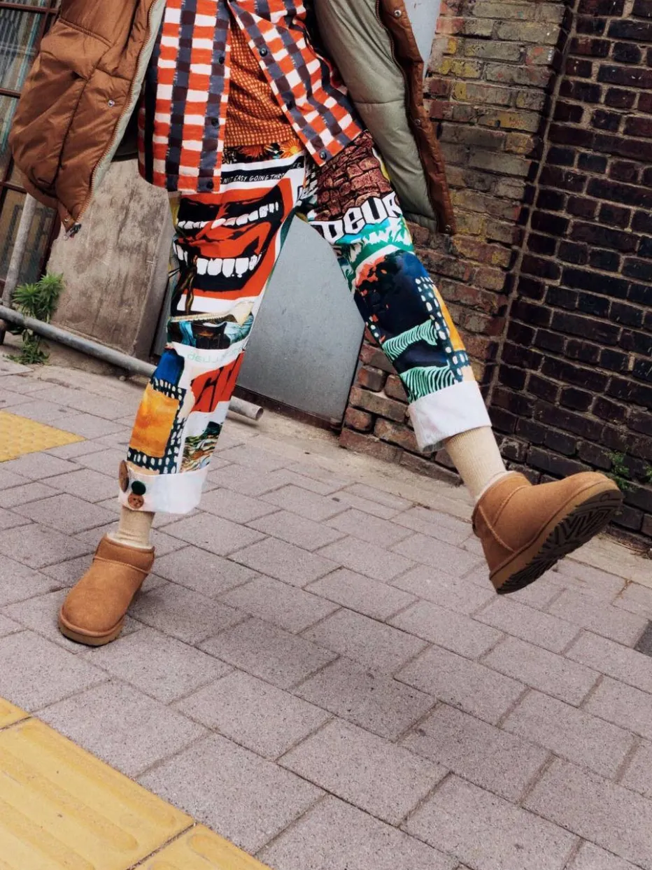 – Ankle Boots aus Veloursleder karamell*UGG Discount