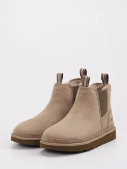 Herren UGG – Chelsea Boots aus Veloursleder sandbeige