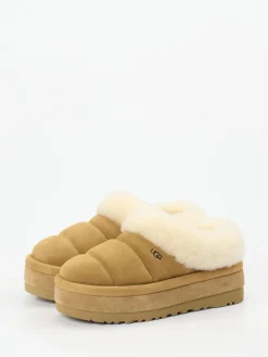 Damen UGG – Hausschuh aus Veloursleder mit Lammfellfutter