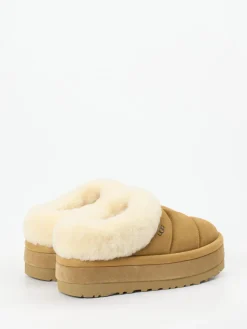 Damen UGG – Hausschuh aus Veloursleder mit Lammfellfutter