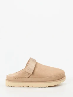 Damen UGG – Hausschuh-Clog aus Veloursleder braun