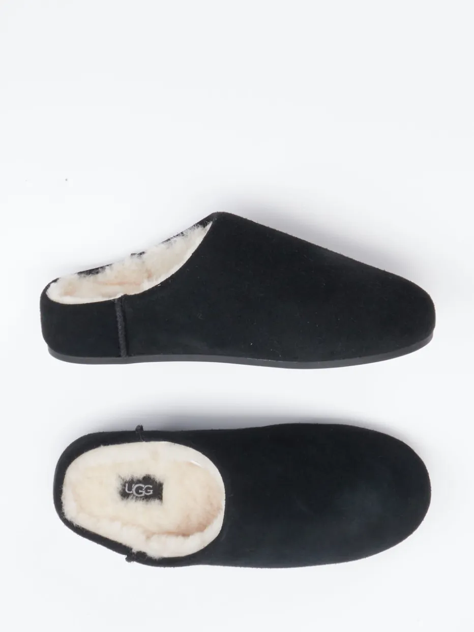 Damen UGG – Hausschuhe aus Veloursleder mit Lammfell