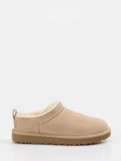 Damen UGG – Hausschuhe aus Veloursleder mit Lammfell