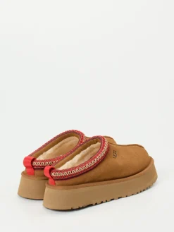 Damen UGG – Hausschuhe aus Veloursleder cognac