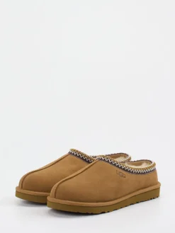 Herren UGG – Hausschuh-Slipper aus Veloursleder cognac