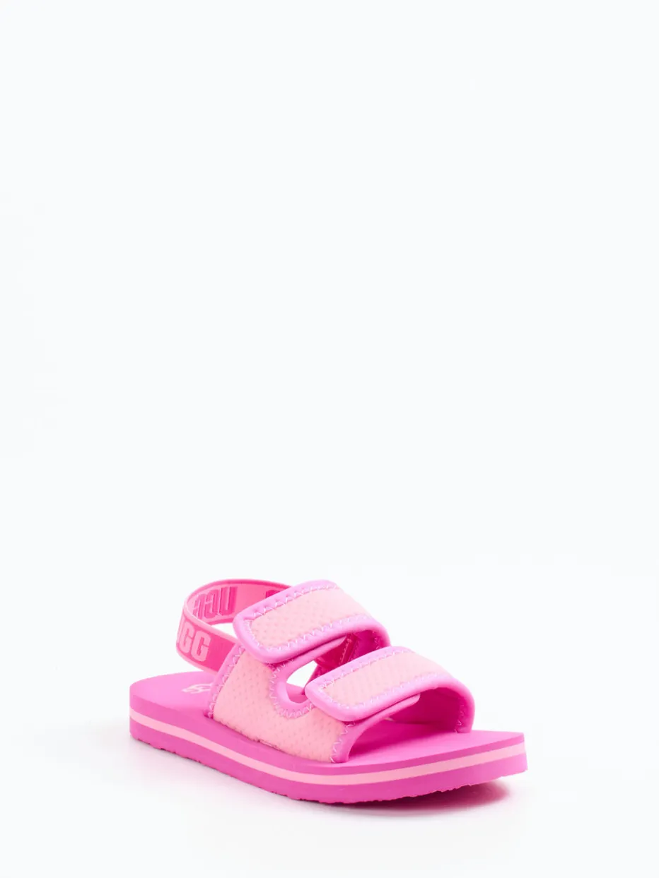 Kinder UGG – Klettsandalen aus Textil in Neon