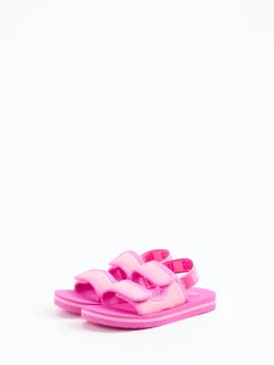 Kinder UGG – Klettsandalen aus Textil in Neon