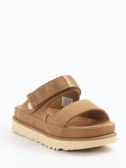 Damen UGG – Komfort-Sandale aus Nubukleder camel