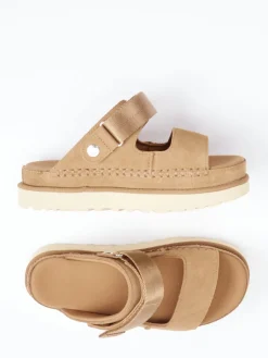 Damen UGG – Komfort-Sandale aus Nubukleder camel