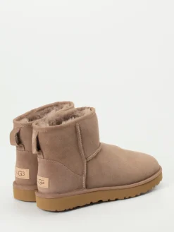 Damen UGG – Lammfell-Boots aus Lammleder in Taupe