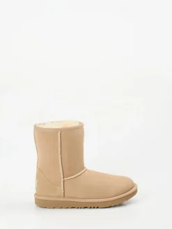 – Lammfell-Boots aus Veloursleder Beige*UGG Hot