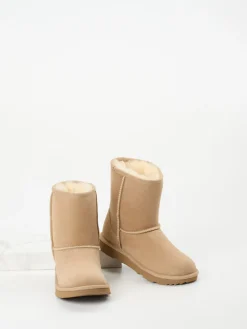 – Lammfell-Boots aus Veloursleder Beige*UGG Hot