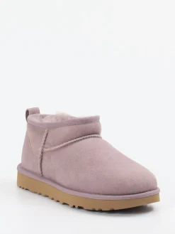 Damen UGG – Lammfell-Boots aus Veloursleder in Alt