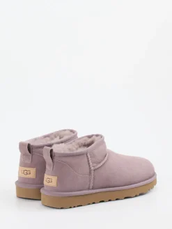 Damen UGG – Lammfell-Boots aus Veloursleder in Alt