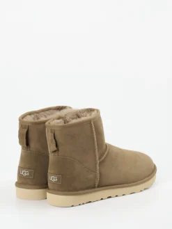 Herren UGG – Lammfell-Boots aus Veloursleder sandbeige